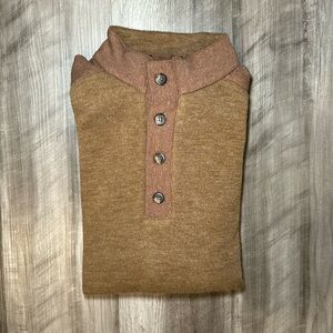 Straight Down Henley Sweater - Large